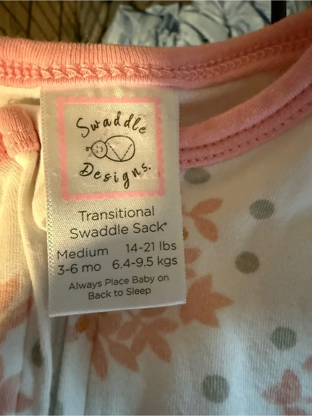 Swaddle Designs Pink Floral Zip One-Piece Bodysuit
